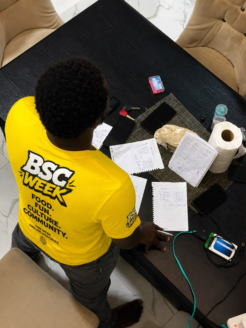 Planning BSC Week: notes and logistics on the table